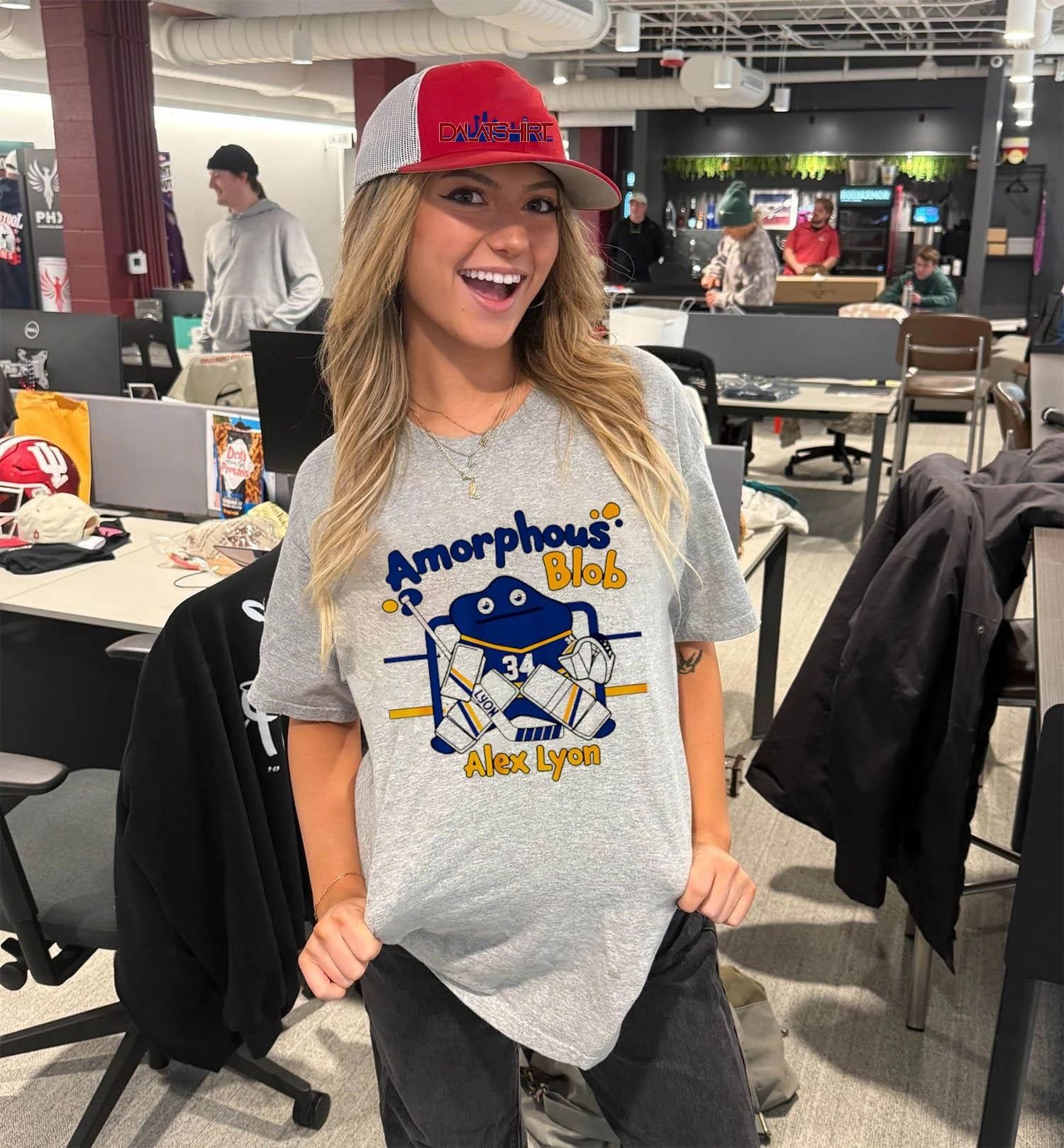 Buffalo Sabres Alex Lyon Amorphous Blob meme shirt