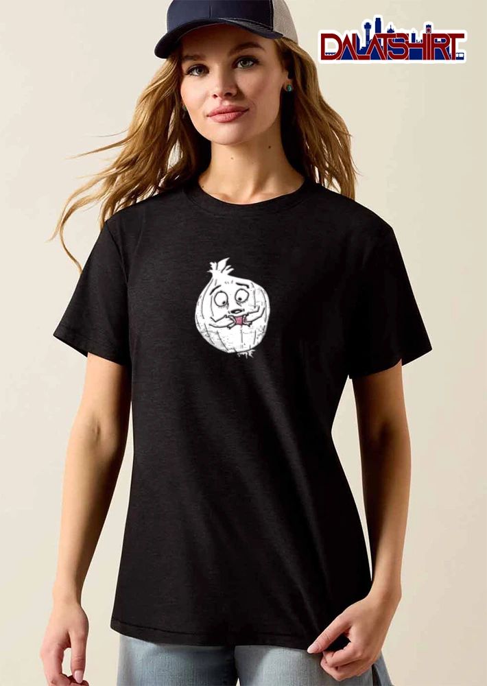 Onion character eating itself shirt
