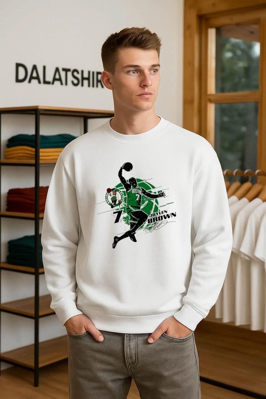 Jaylen Brown Boston Celtics Silhouette shirt