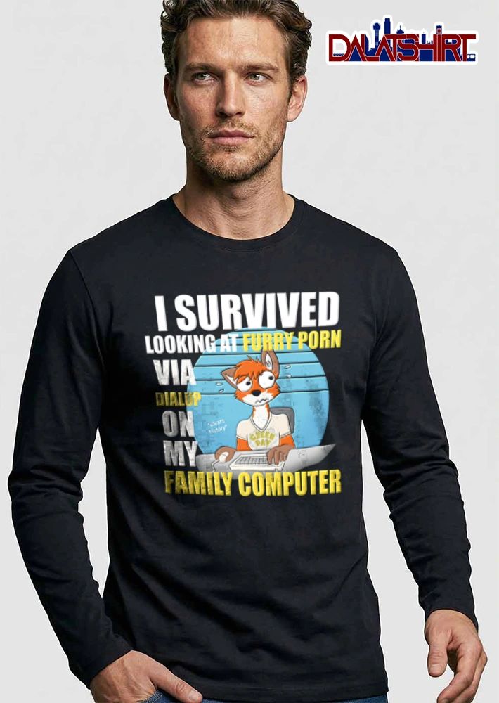 Green Day I Survived Looking At Furry Porn Via Dialup On My Family Computer shirt