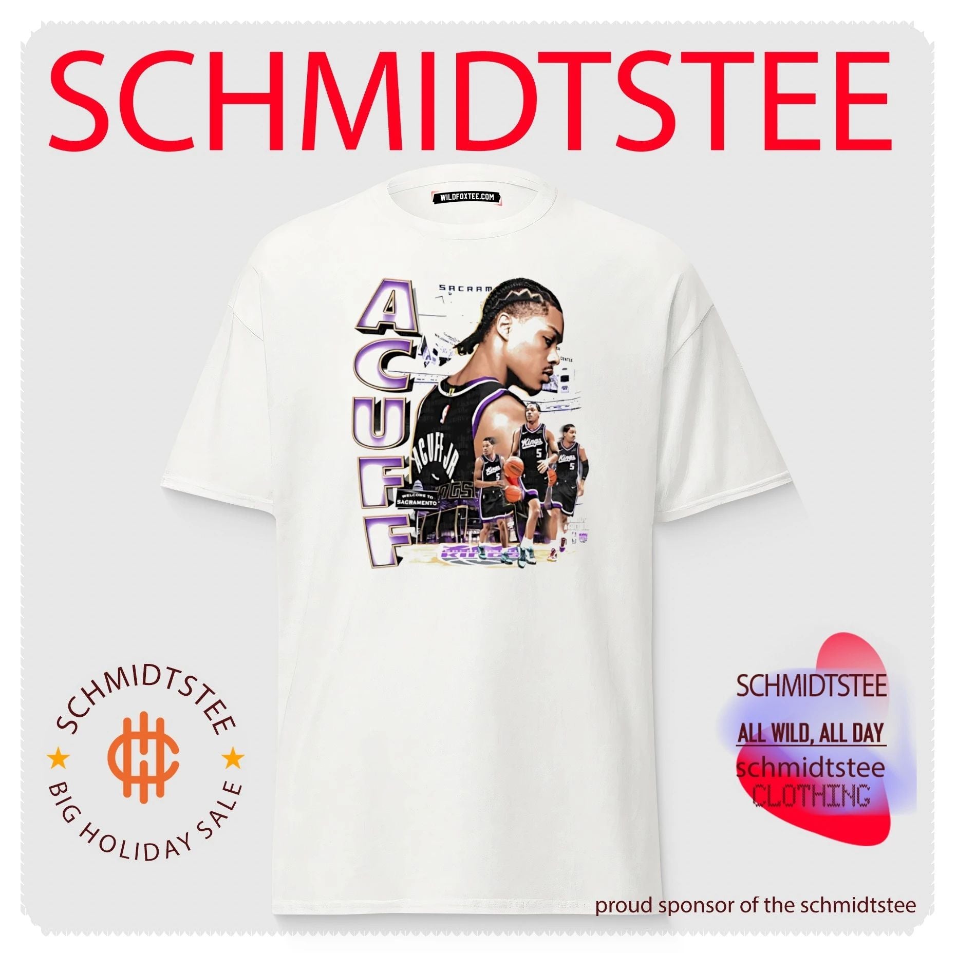 Darius Acuff Jr Sacramento Kings Welcome to Sacramento graphic shirt