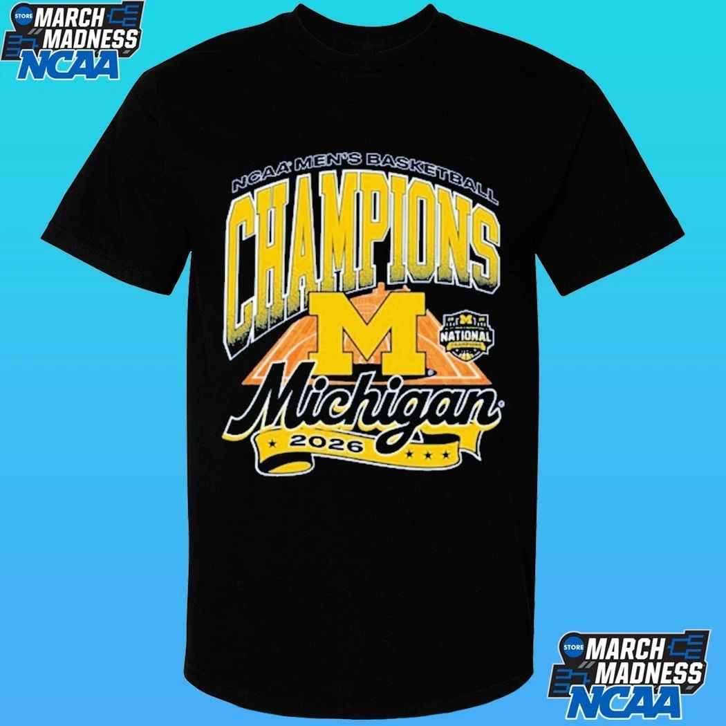 Michigan Wolverines 2026 Men’s Basketball National Champions Court Shirt