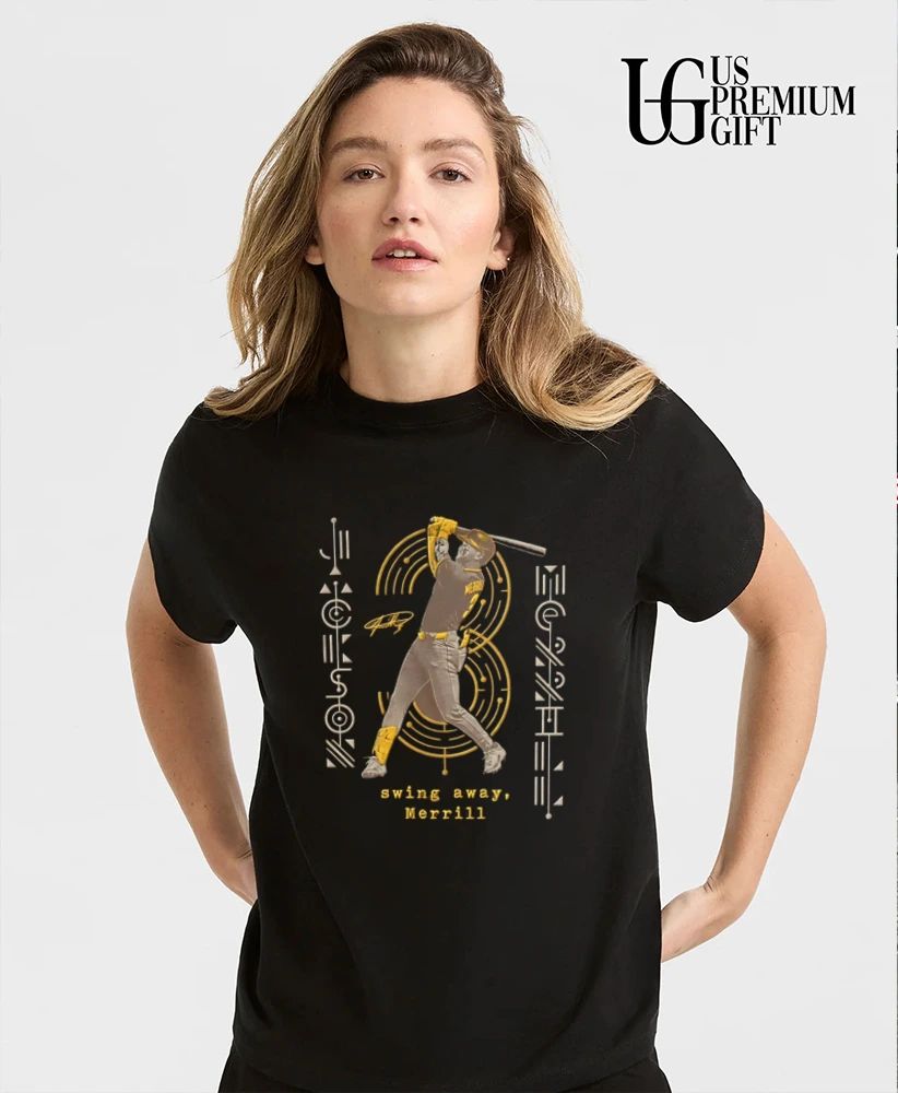 Swing Away Merrill Jackson Merrill San Diego Padres baseball shirt