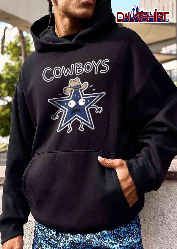 Dallas Cowboys star mascot cowboy hat sweating meme shirt