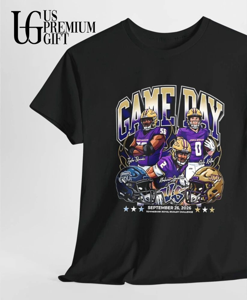 Nakian Jackson and Cole Keller and Tyler Brown JMU vs ODU Rivalry NCAA Football Game Day 2026 shirt