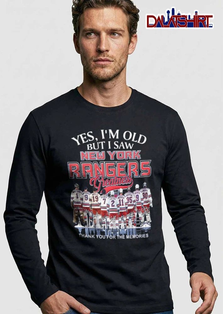 New York Rangers Giacomin Bathgate Ratelle Gilbert Leetch Messier Richter Graves Henrik Lundqvist shirt