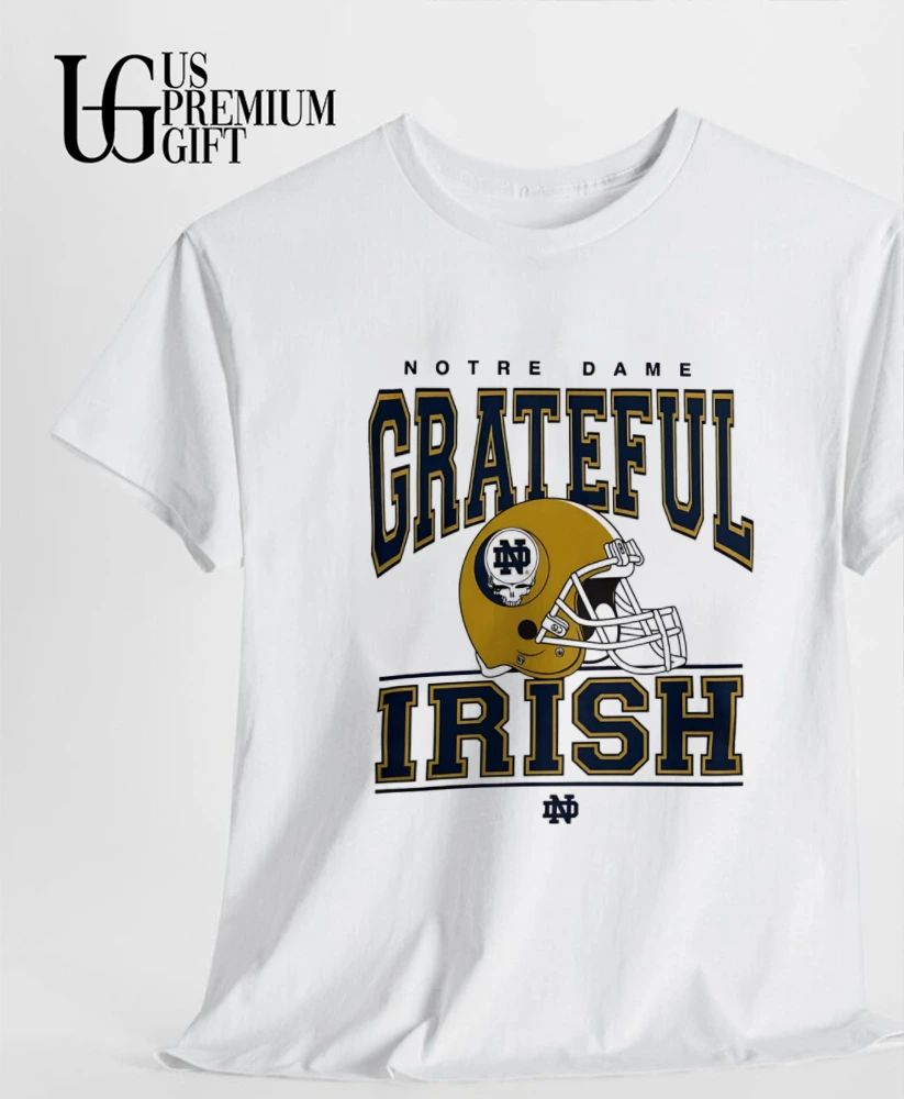 Notre Dame Fighting Irish x Grateful Dead Steal Your helmet shirt