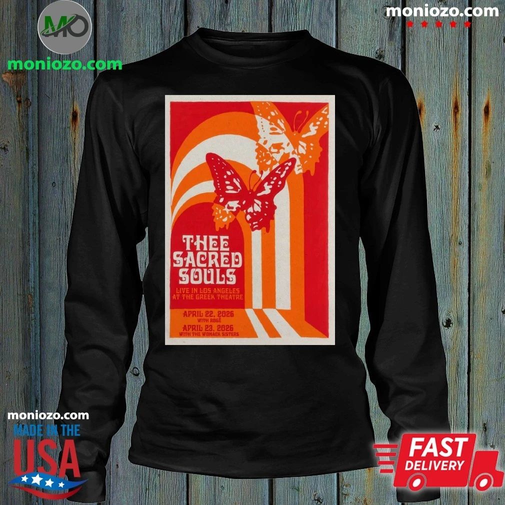 Original Thee Sacred Souls Tour April 22-23, 2026 Los Angeles, CA Poster Shirt
