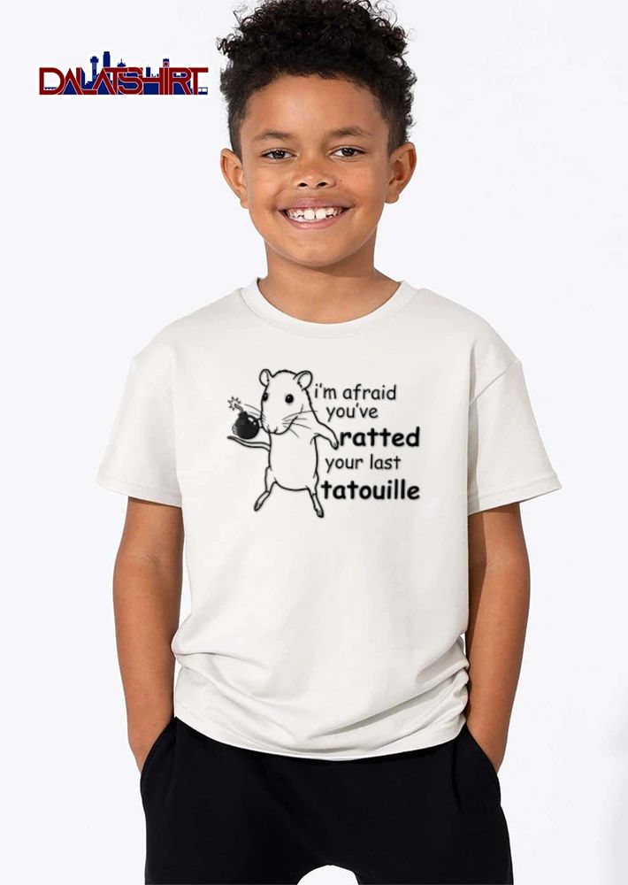 Im Afraid You Have Ratted Your Last Tatouille rat holding bomb cartoon style shirt