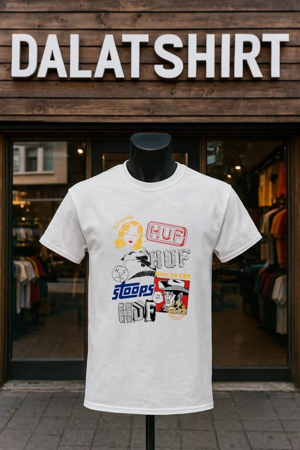 Delincuente Huf Huf Stoops Hdf Make Em Cry vintage shirt