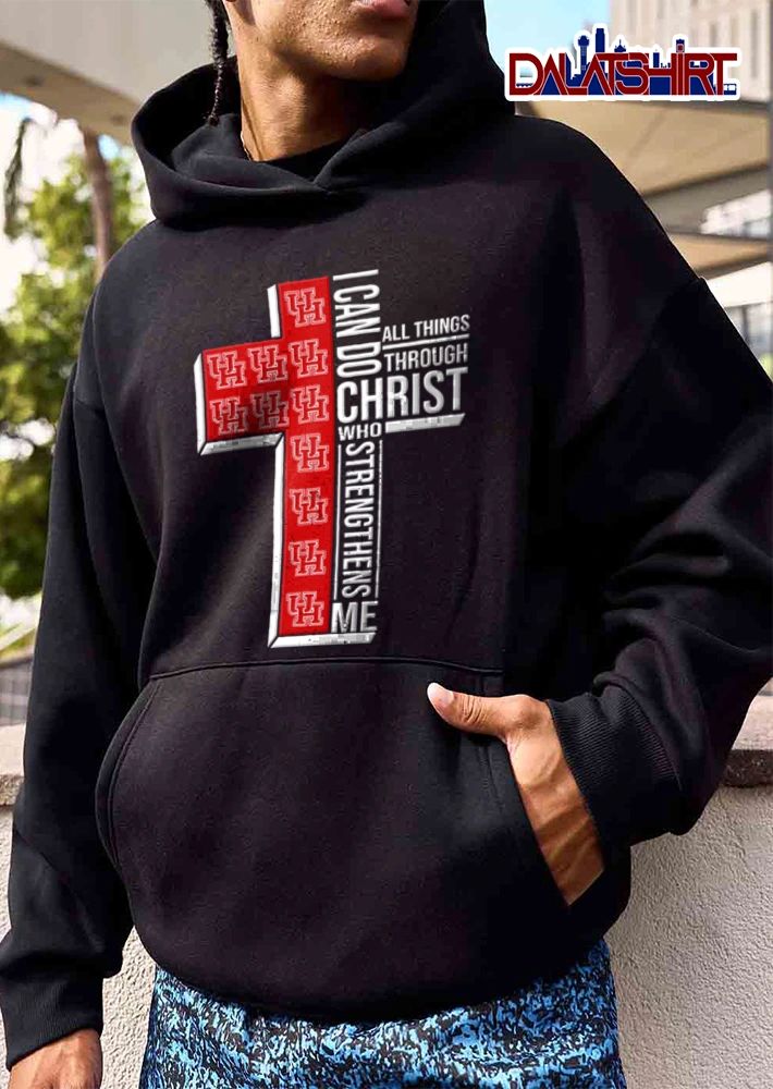 Houston Cougars I can do all things through Christ who strengthens me shirt
