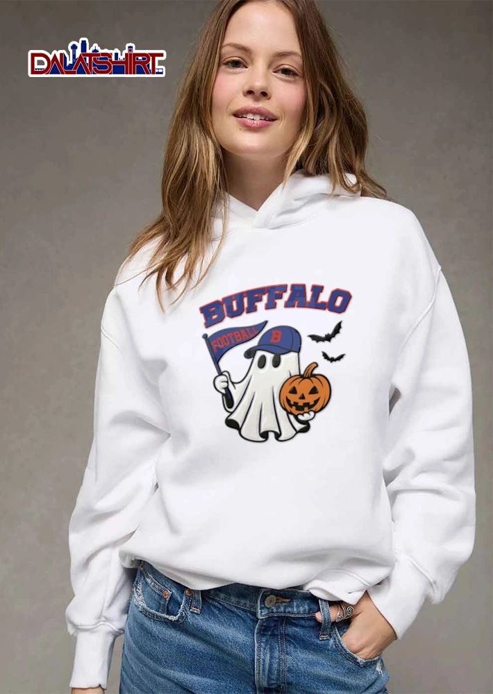 Halloween Buffalo Football Ghost Flag shirt