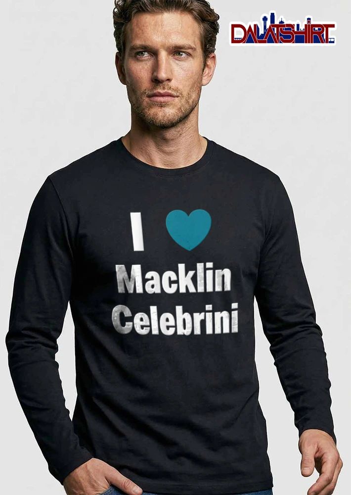 San Jose Sharks Macklin Celebrini I Macklin Celebrini heart symbol text design shirt