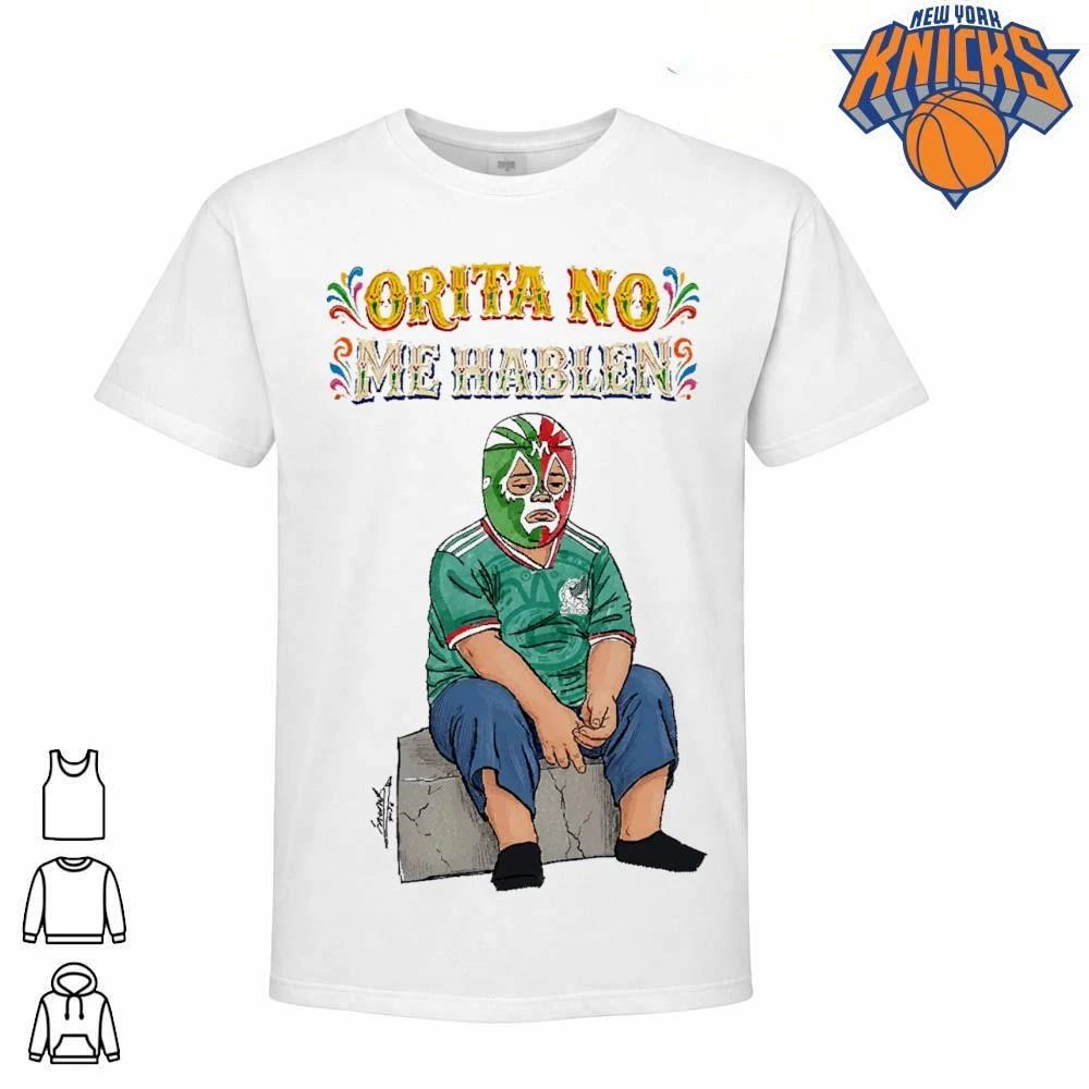 Orita No Me Hablen Sad Wrestler Lucha Libre Mask Pop Art Graphic Shirt