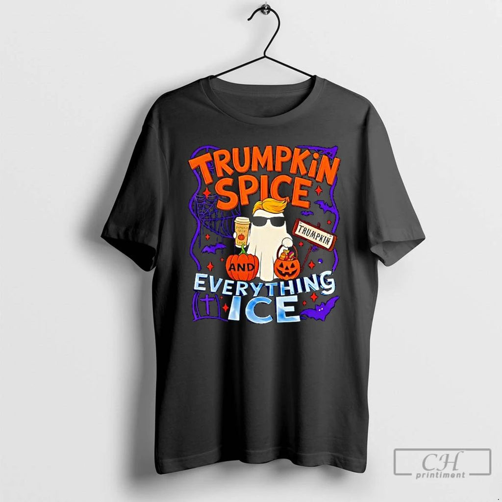 Trumpkin Spice And Everything Ice Pumpkin Spice Halloween T Shirts
