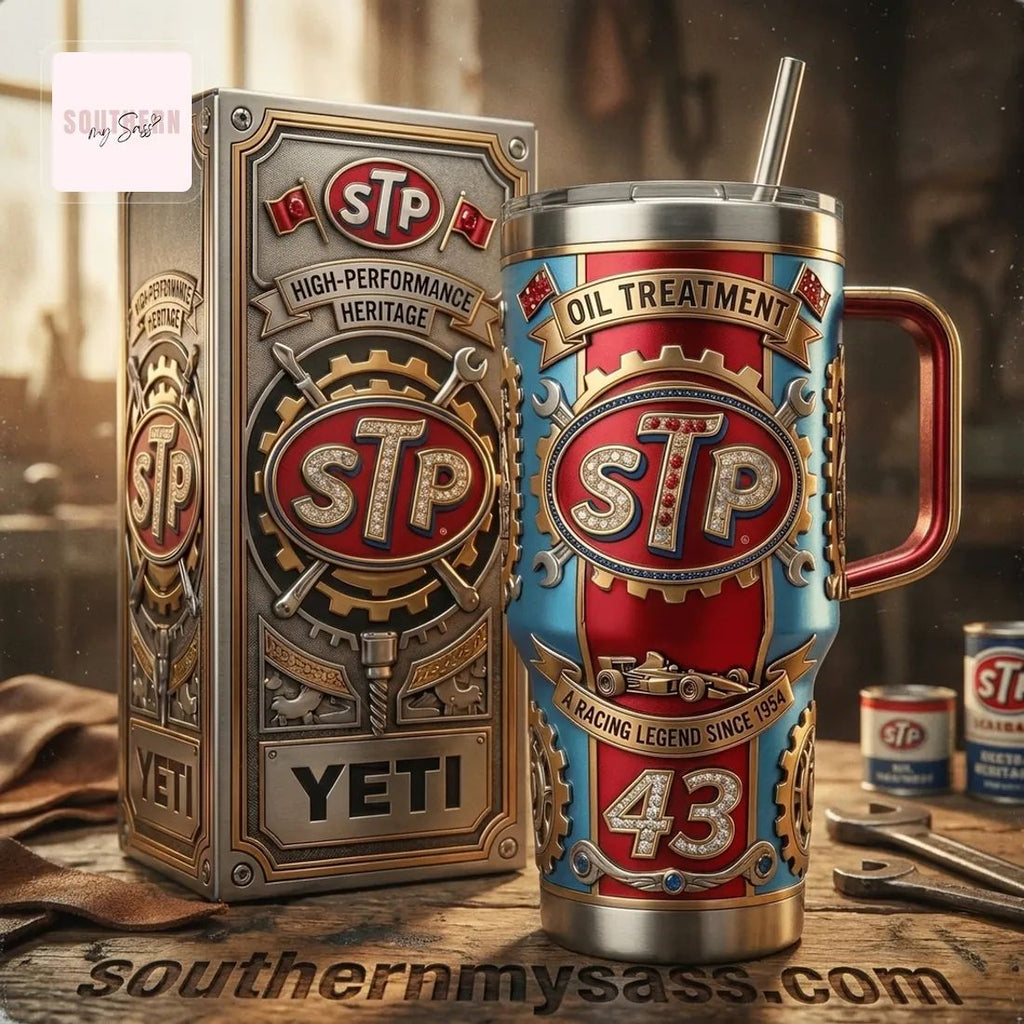 STP Racing Legend 43 Diamond-Studded YETI Tumbler
