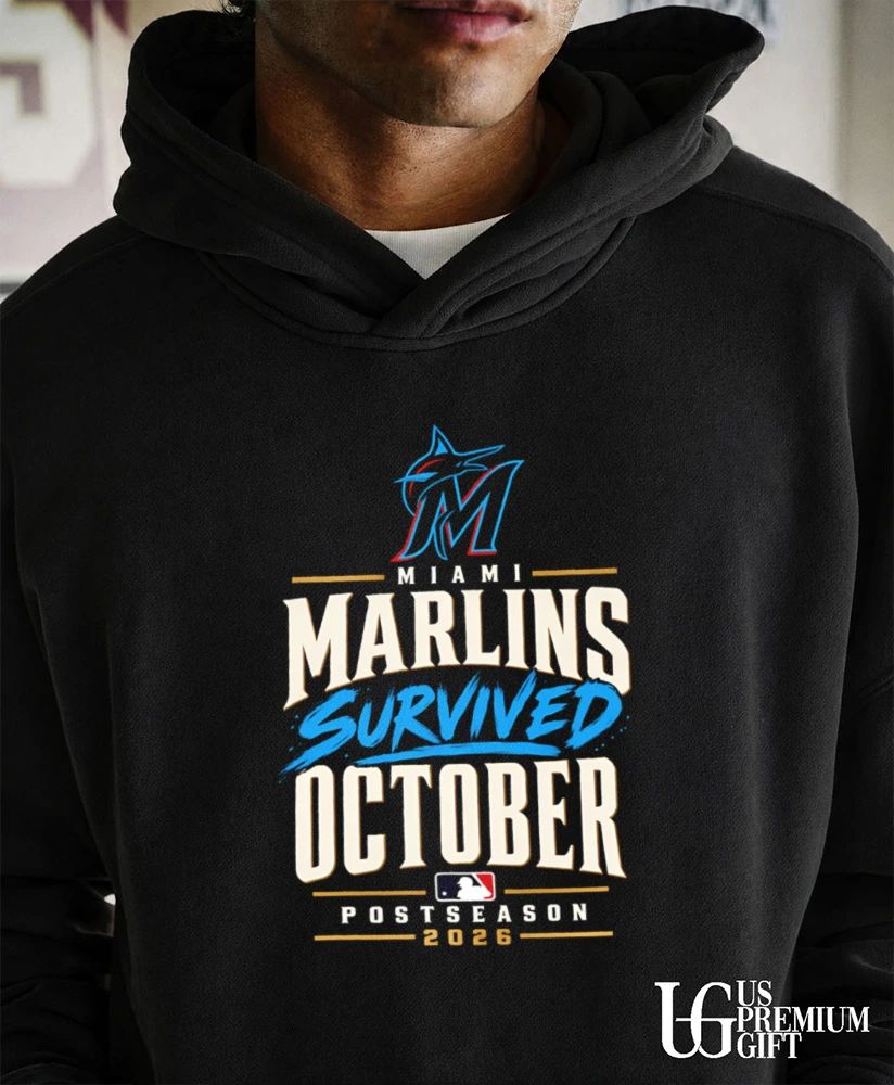 Miami Marlins Baseball Survived October Postseason 2026 shirt