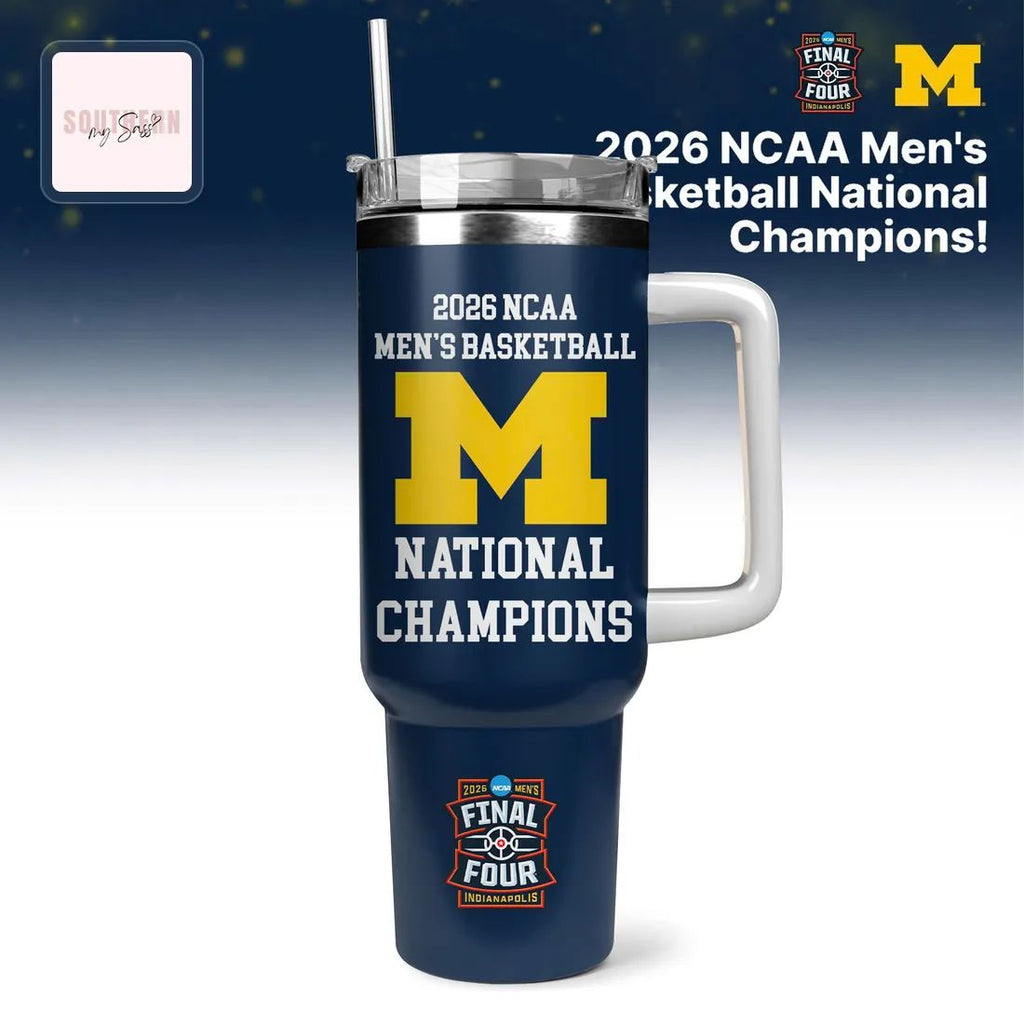 2026 NCAA Men’s Basketball Michigan National Champions Tumbler