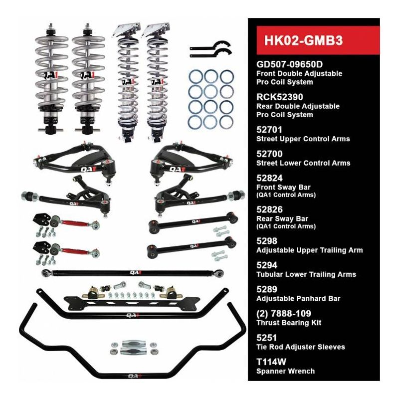 QA1 HK02-GMB3 Handling Kit Level 2 GM 69-70 B-Body