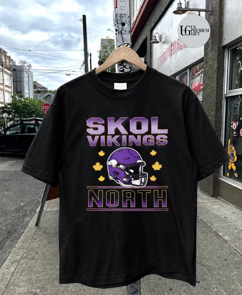Minnesota Vikings Skol North baseball helmet shirt