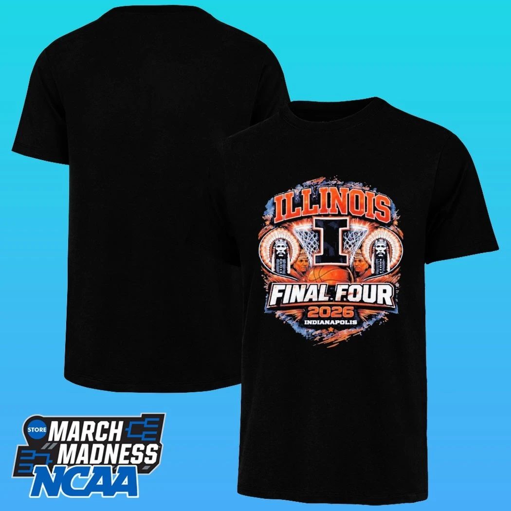 Illinois Final Four 2026 March Madness Illini Basketball Shirt