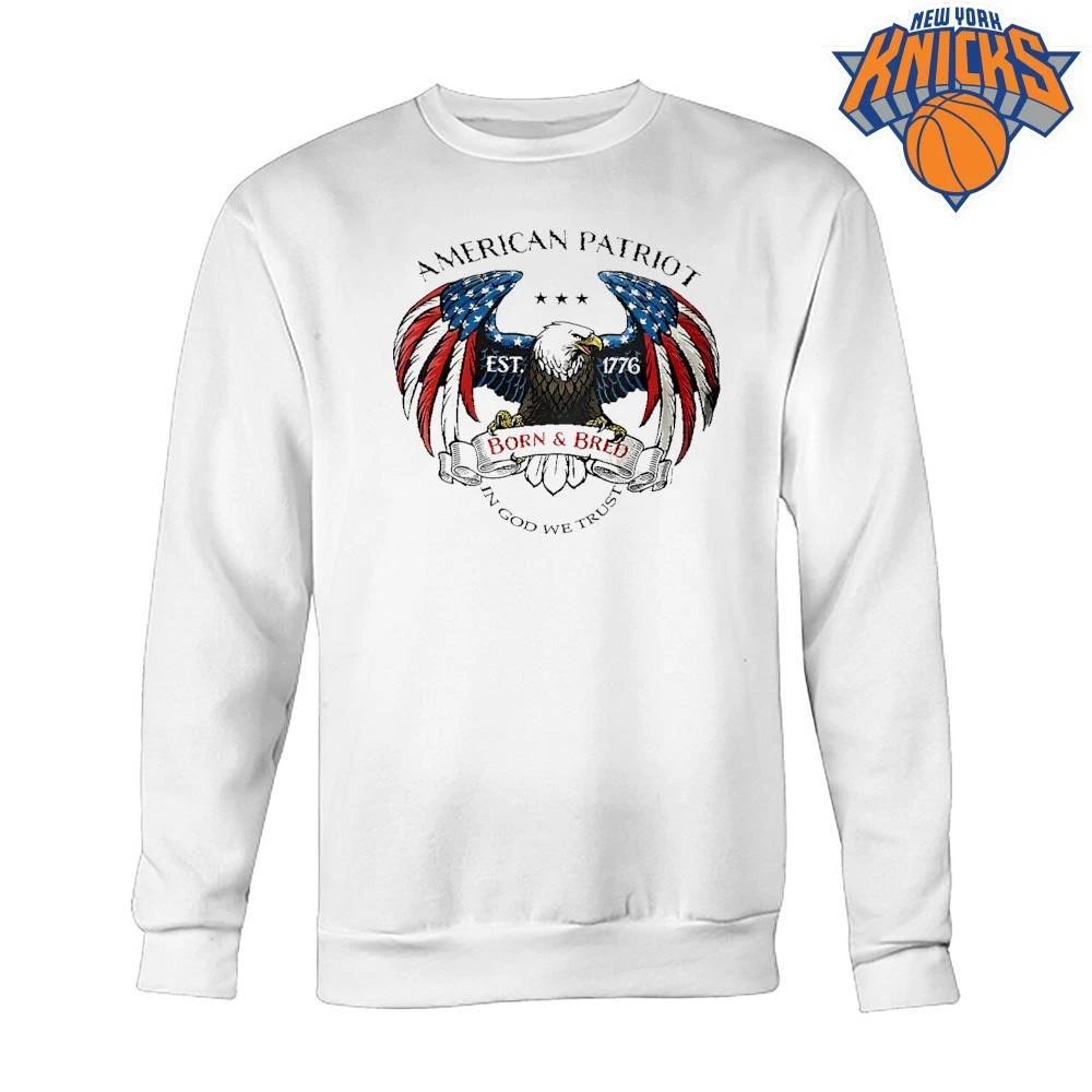 American Patriot Eagle Born And Bred 1776 In God We Trust Shirt
