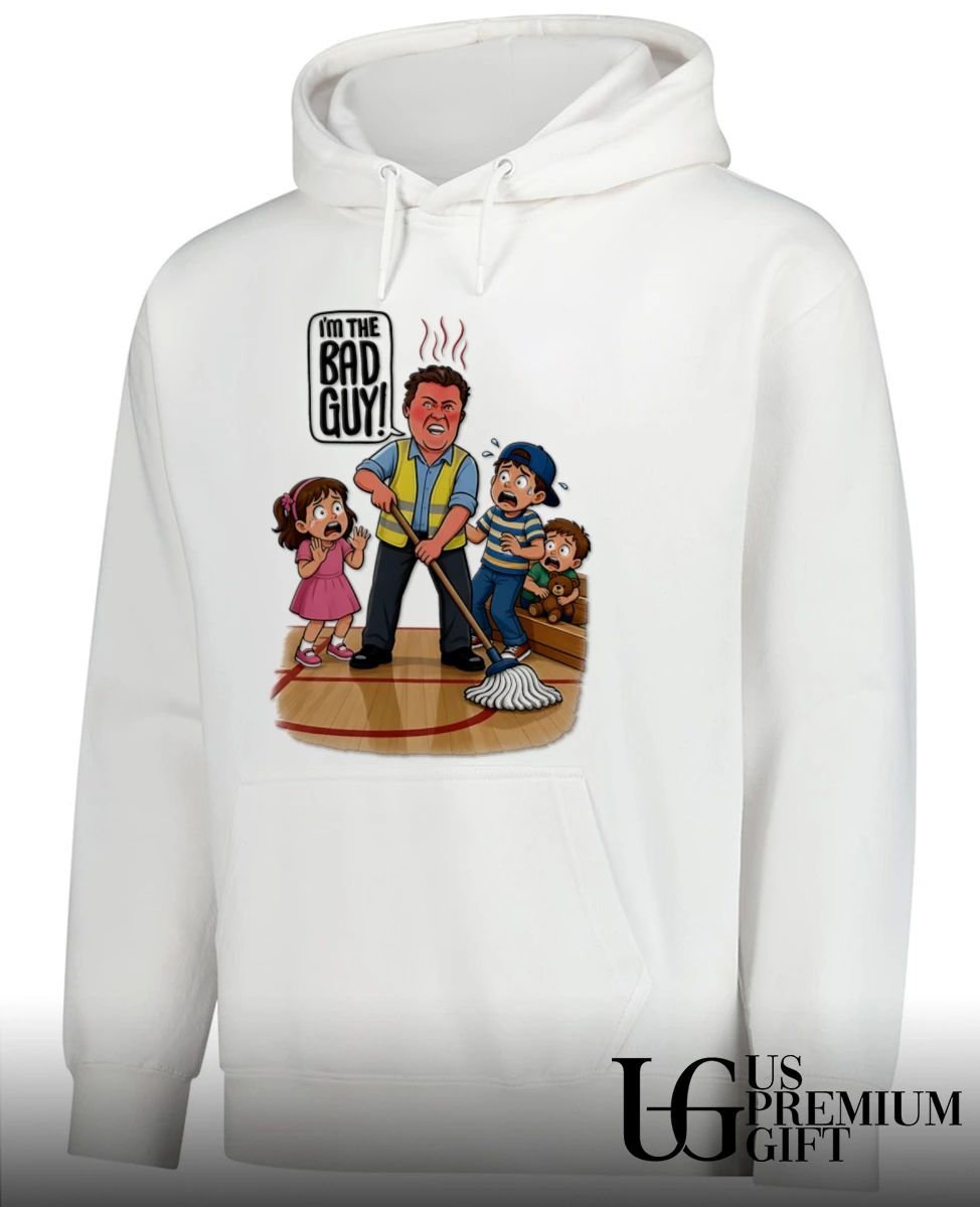 Rico Bosco scream I’m The Bad Guy man mopping shirt