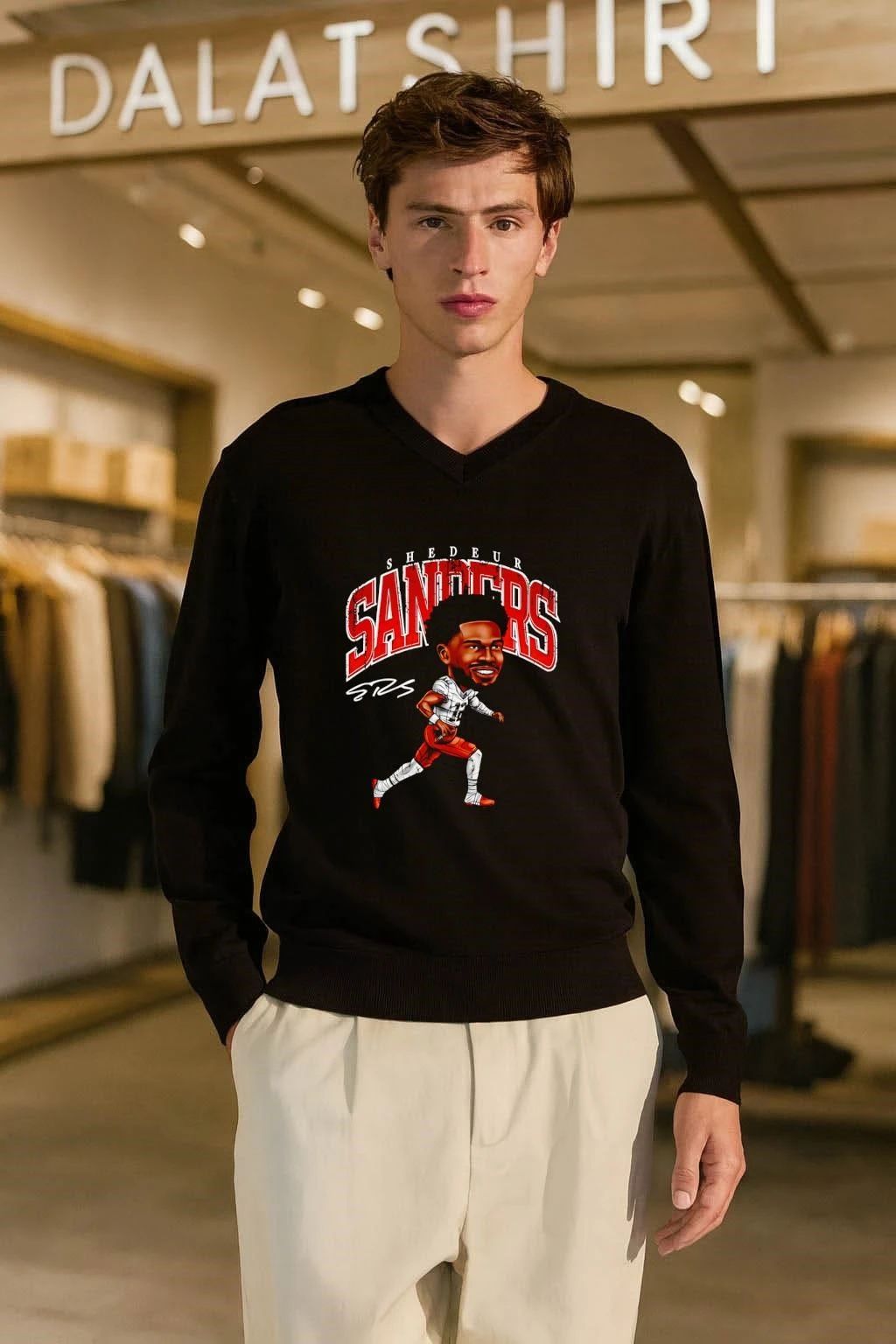 Shedeur Sanders Cleveland Cartoon funny shirt