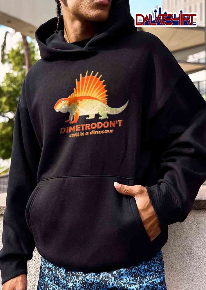 Dimetrodont Call It A Dinosaur dimetrodon orange sail cartoon style shirt
