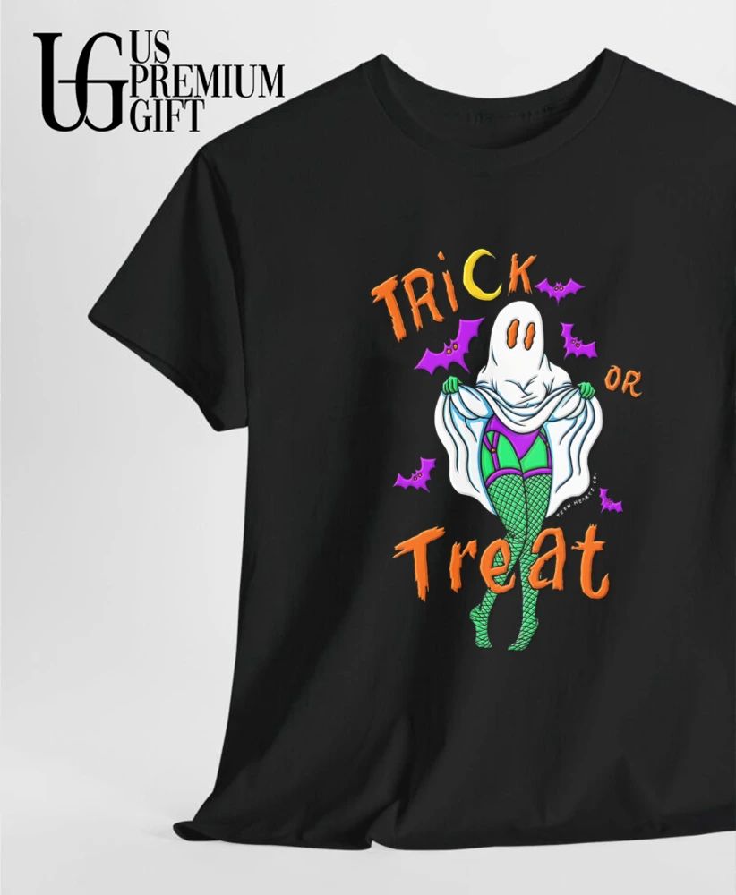 Ghost pinup Trick or Treat Halloween shirt