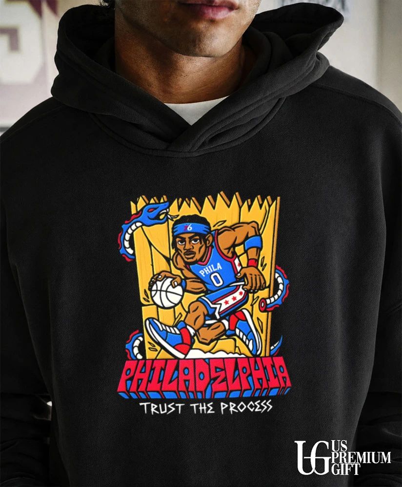 Philadelphia 76ers Trust The Process Snake Fence caricature shirt