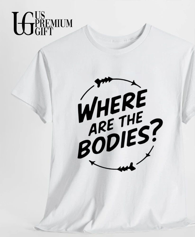 Jim McMurtry wearing Where Are The Bodies shirt