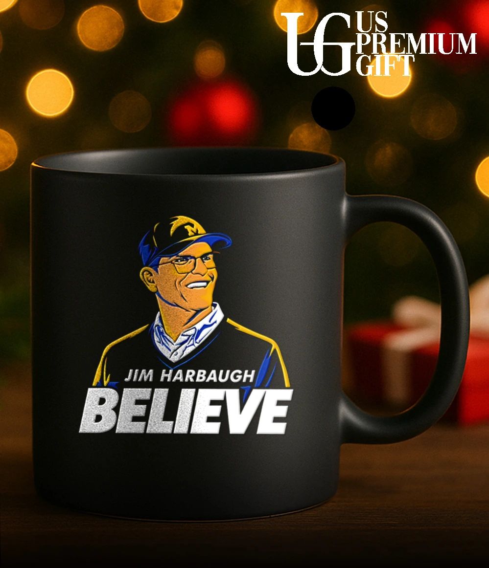 Jim Harbaugh Believe Michigan Wolverines Football portrait shirt