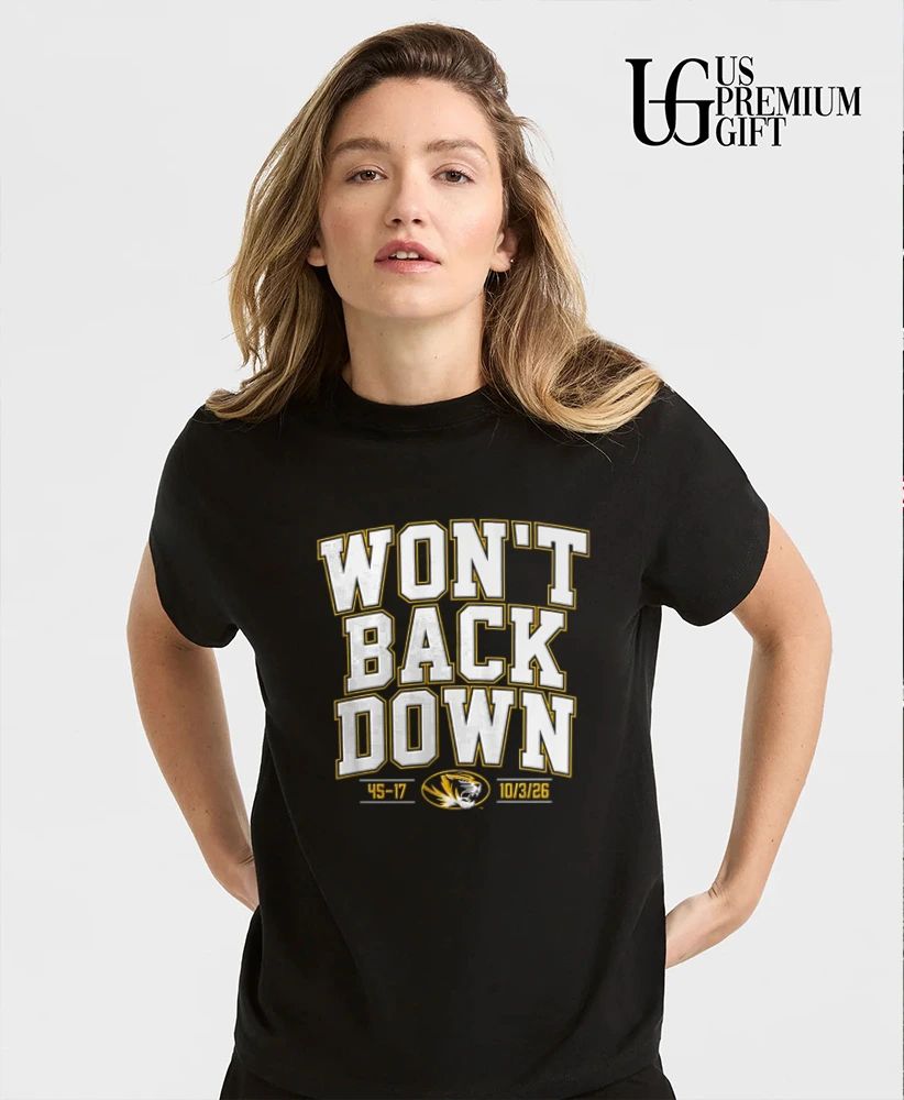 Won’t Back Down Missouri Tigers football 2026 shirt