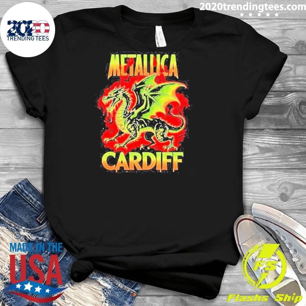 Metallica 2026 M72 World Tour Cardiff Wales Dragon New Version Shirt