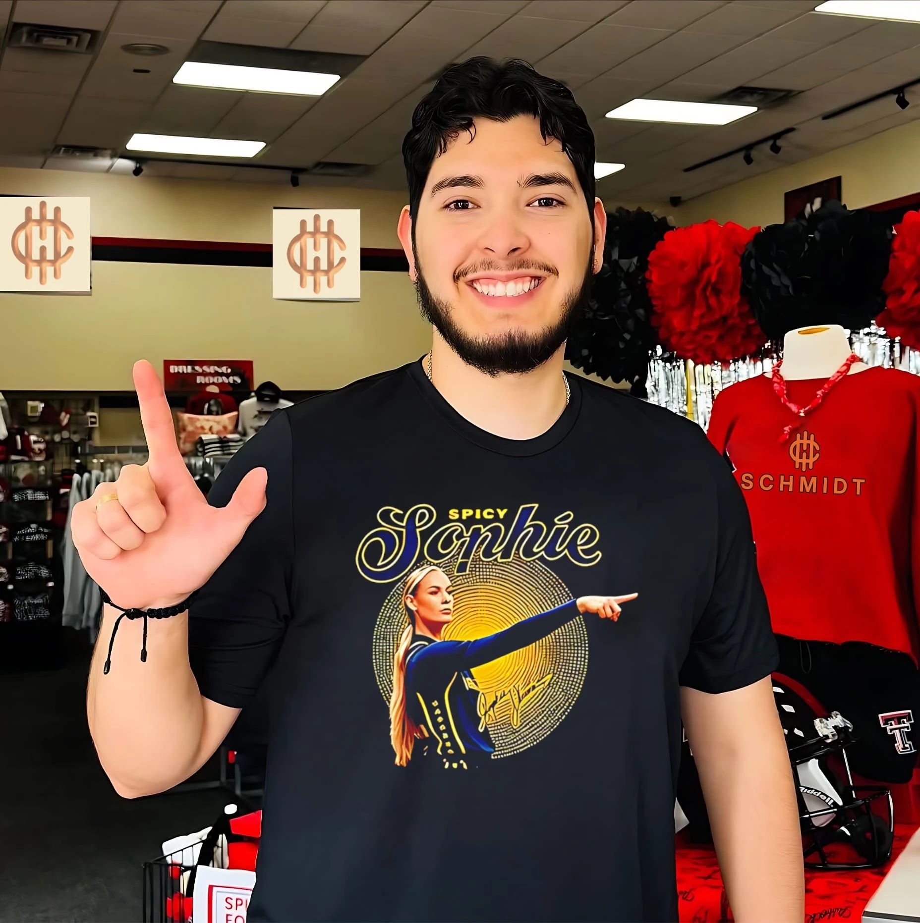 Indiana Fever Sophie Cunningham the spicy Sophie pointing shirt