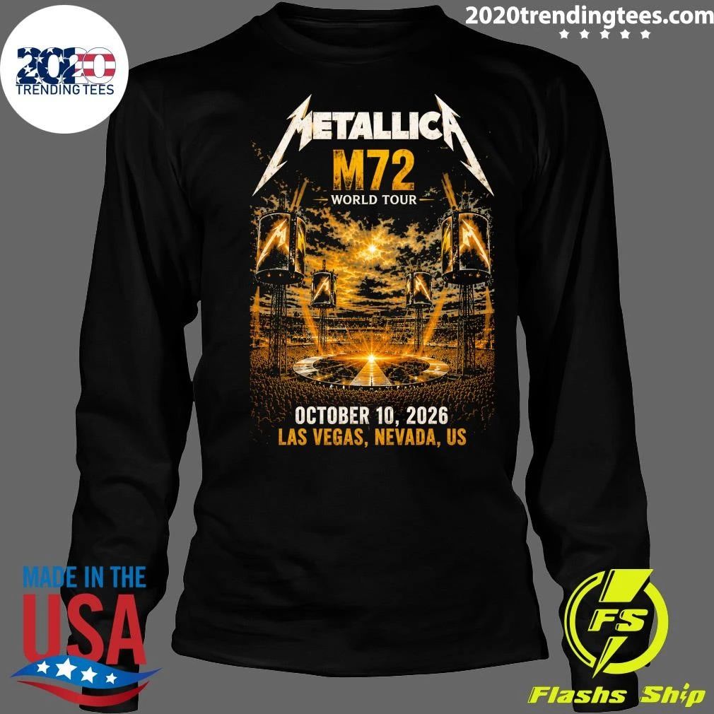 Metallica M72 World Tour Las Vegas, Nevada, U.S. October 10, 2026 Shirt