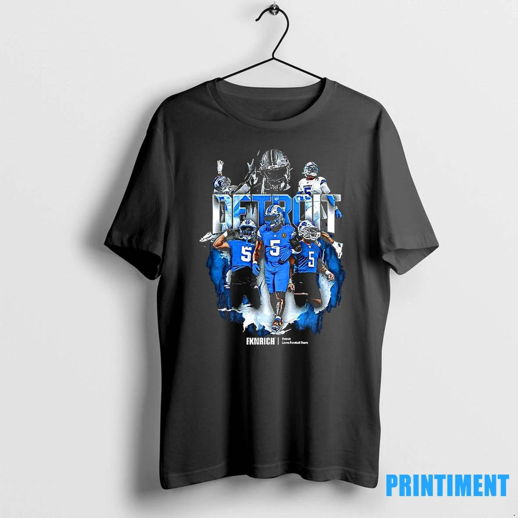 David Montgomery Detroit Lions Football Player Collage Tshirts Sweater