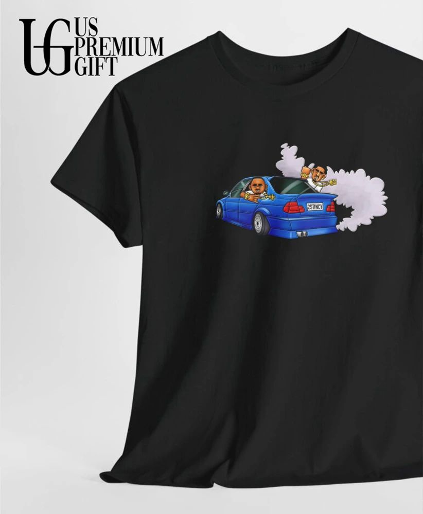 2Stincy Cartoon Car Drifting Streetwear shirt