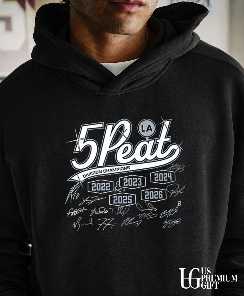 Los Angels Baseball 5 Peat Division Champions signature shirt