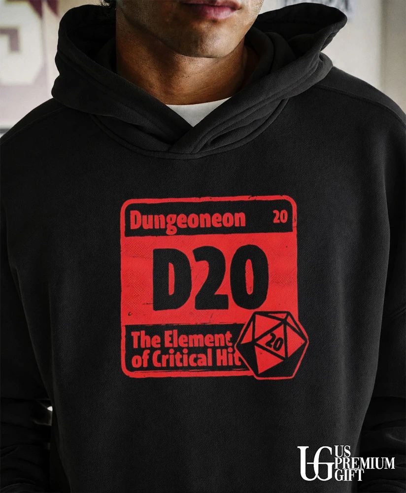 Dungeoneon D20 The Element of Critical Hit shirt