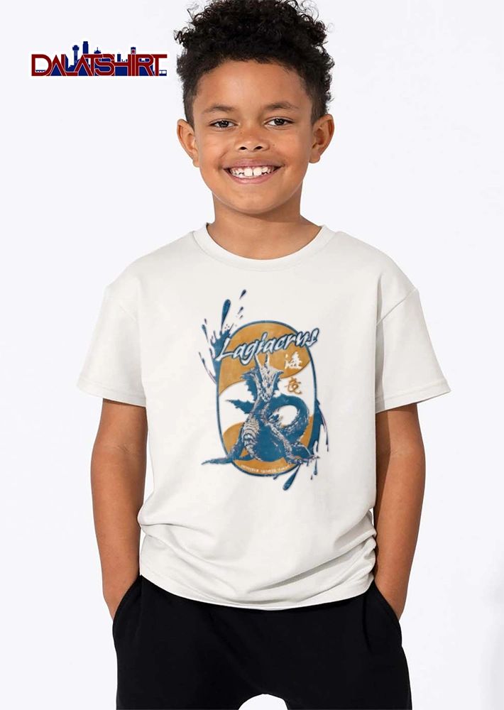Monster Hunter blue dragon Monster oval frame shirt
