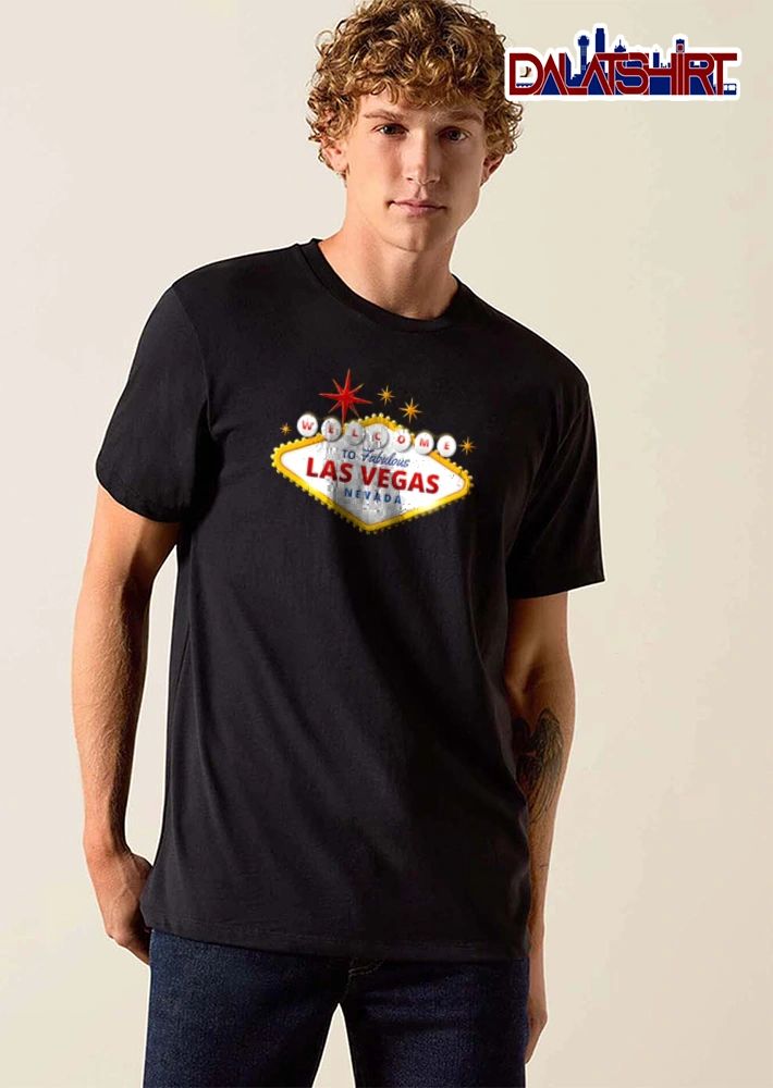 Welcome To Fabulous Las Vegas Nevada iconic las Vegas sign stars shirt