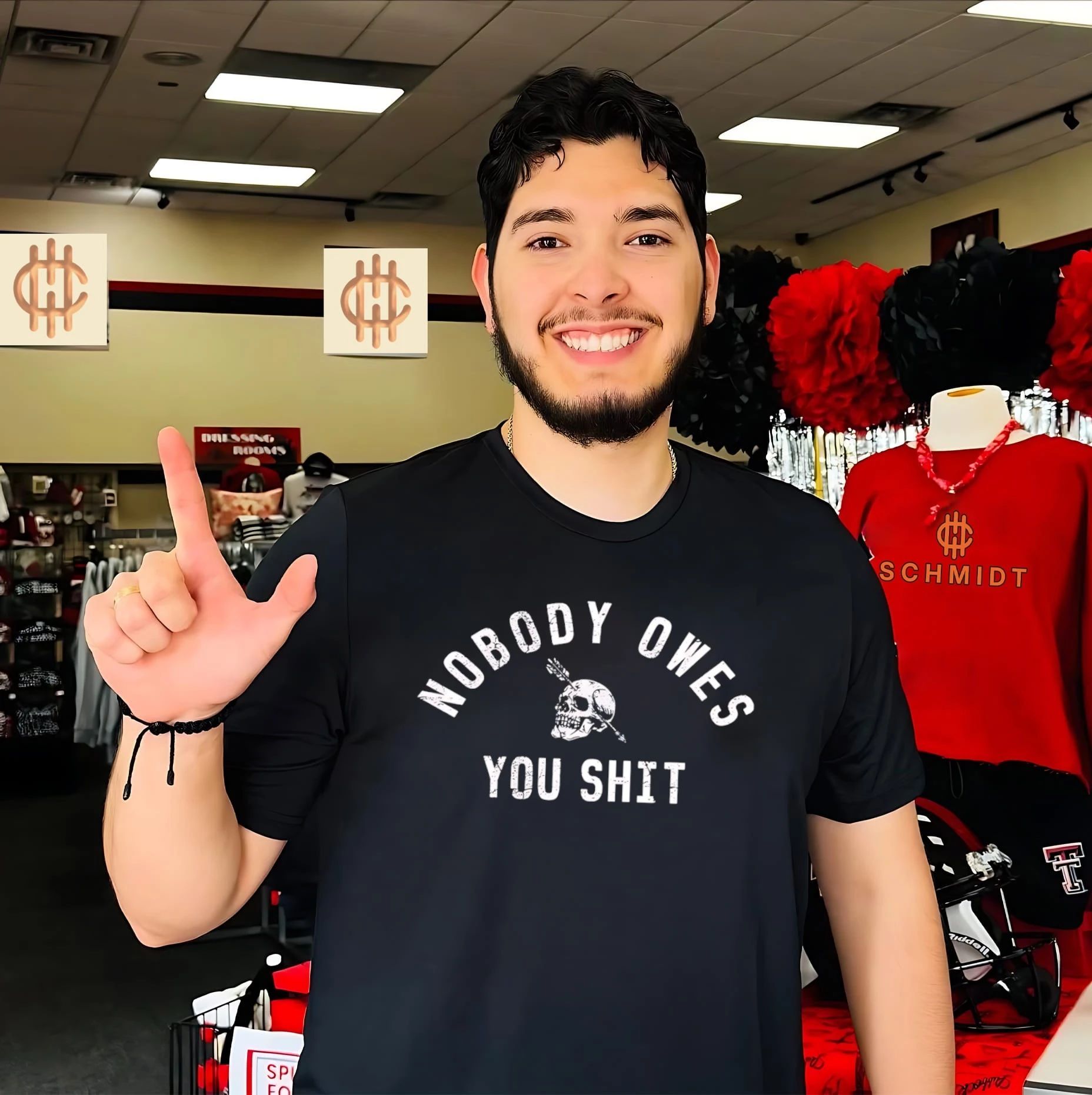 Nobody owes you shit skull vintage shirt