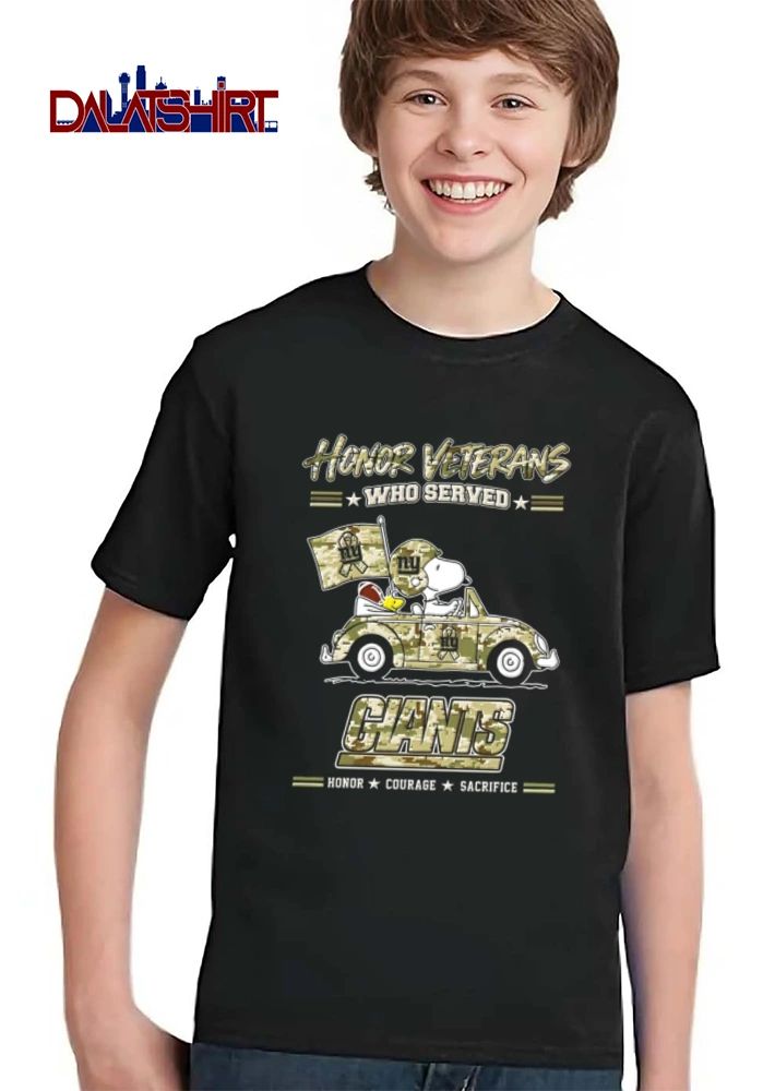 New York Giants x Peanuts Honor Veterans shirt