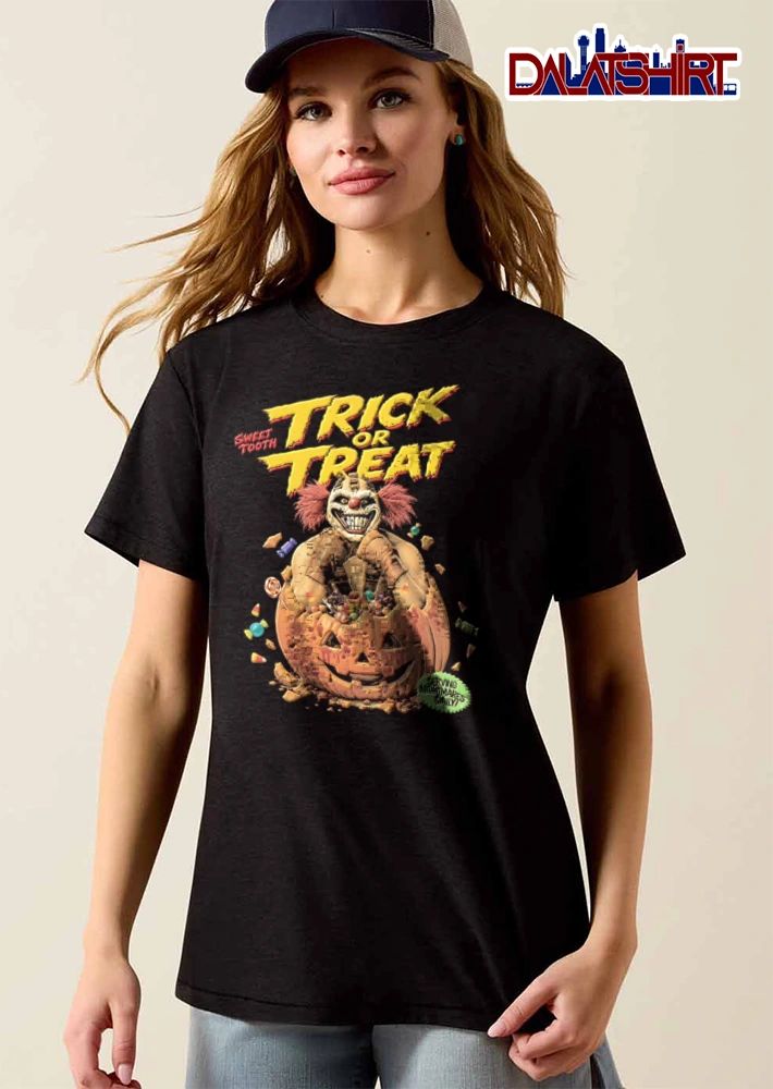 Twisted Metal Sweet Tooth Trick Or Treat Serving Nightmares Daily shirt