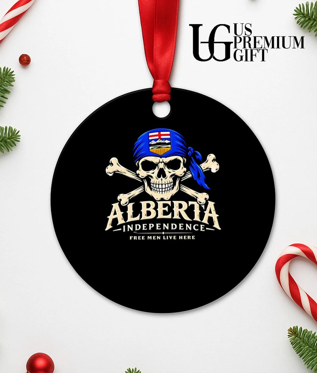 Skull and Crossbones Alberta Independence Free Men Live Here shirt
