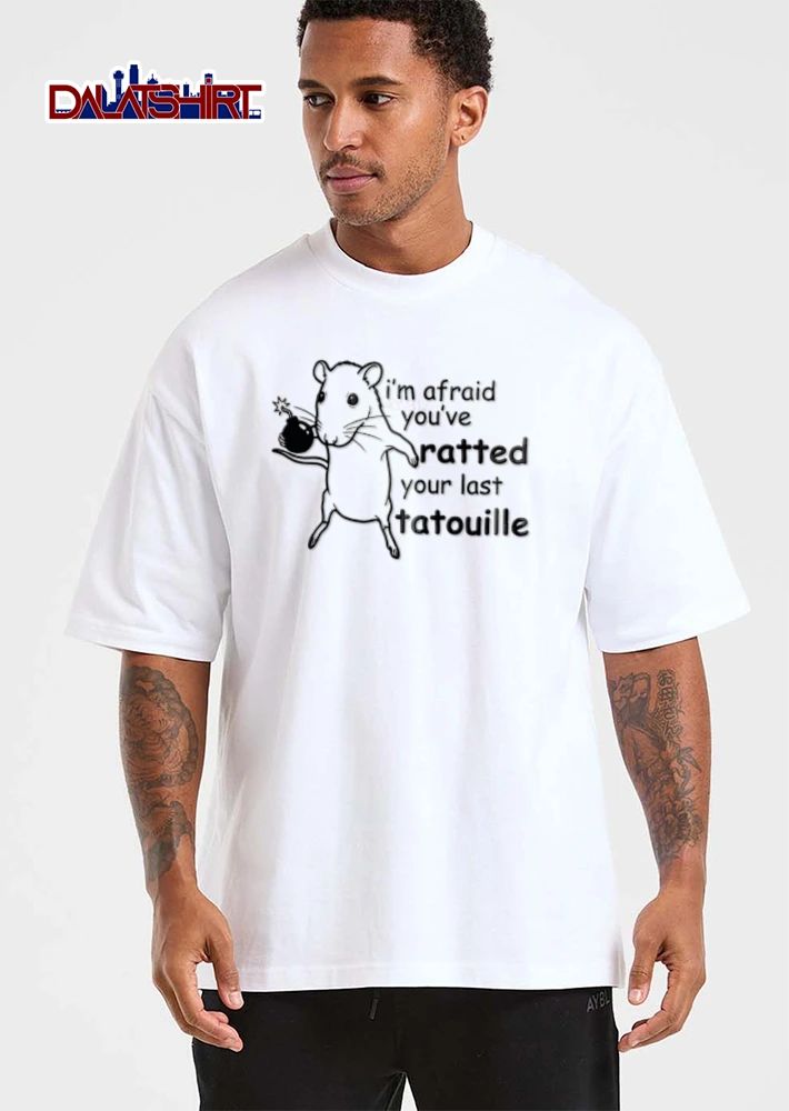 Im Afraid You Have Ratted Your Last Tatouille rat holding bomb cartoon style shirt