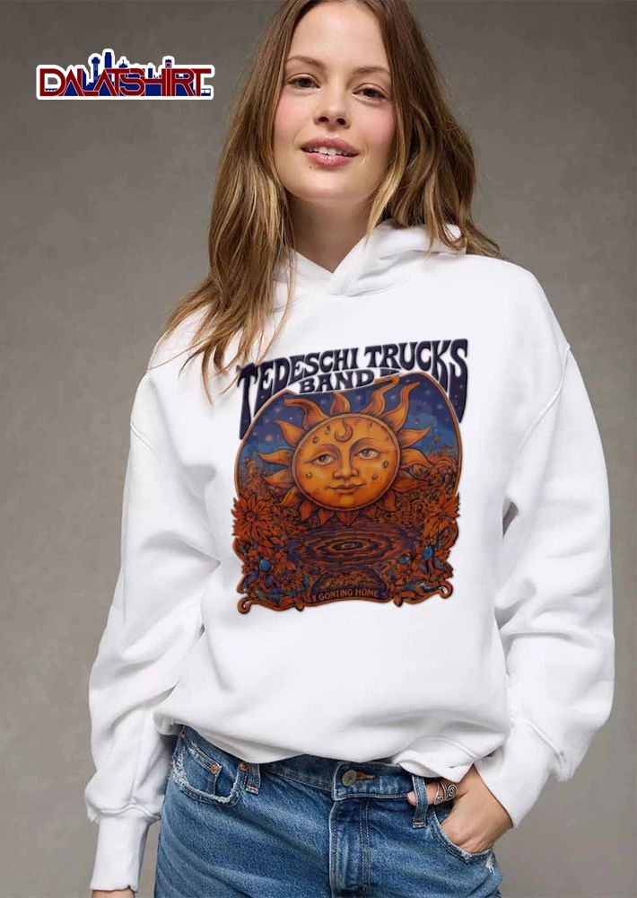 Tedeschi Trucks Band Going Home Psychedelic Sun Face Flowers Ripple Pool Arch shirt