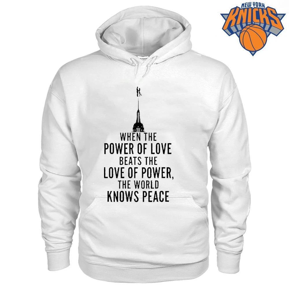 When The Power Of Love Beats The Love Of Power The NYC Skyline shirt